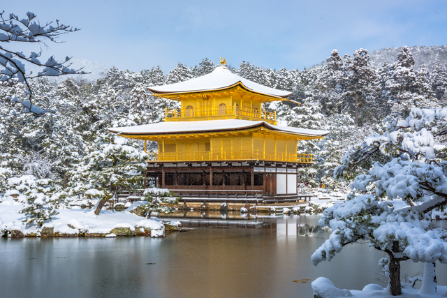 冬の金閣寺