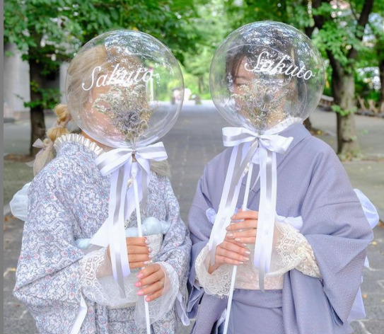 南禅寺の着物散策にお勧めのレトロなアースカラー双子コーデ