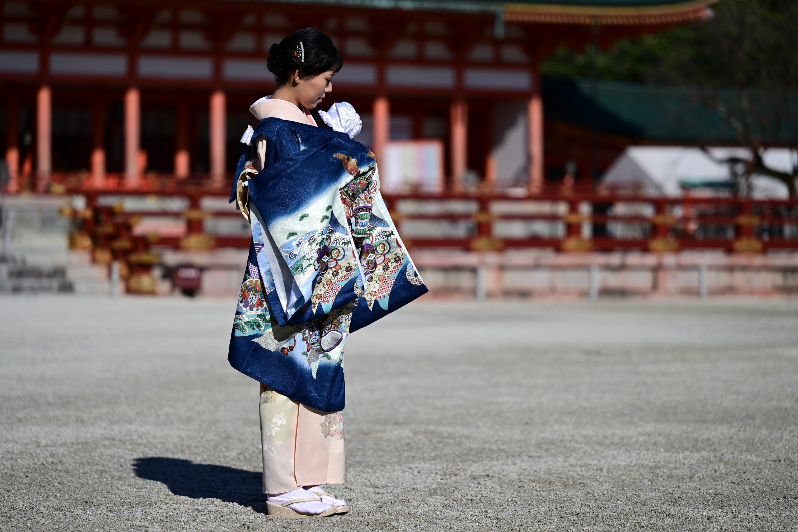 2点で3％OFFクーポン／お宮参り 男の子 初着レンタル 鷹に松 緑 鷹 雪輪 太鼓 波 巻物 宝 武具 一つ身 祝着 お初着 初宮 氏子入り 百日  往復送料無料 貸衣裳 着物レンタル (fu012)